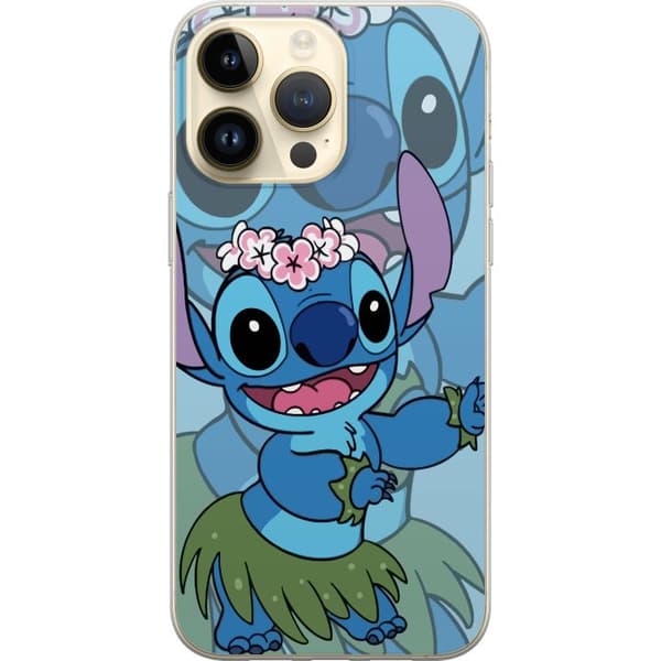 Apple iPhone 14 Pro Max Gjennomsiktig deksel Stitch under stjernene - Magisk Anime-stil