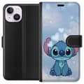 Miniatyrbilde 1 av 3: Apple iPhone 15 Lommeboketui Stitch Hoppande Gled - Morsomt Design for Gave