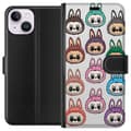 Pikkukuva 1 / 3: Apple iPhone 15 Lompakkokotelo Labubu Macaron Monster - Söpö Keräilyfiguuri Tyylillä