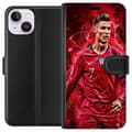 Pikkukuva 1 / 3: Apple iPhone 15 Lompakkokotelo Ronaldon Taidot - CR7 Suunnittelu Aidolle Kannattajalle