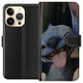 Miniatyrbilde 1 av 3: Apple iPhone 15 Pro Lommeboketui Stitch Søt Alien - Blå Favoritt fra Ytre Rommet