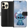 Miniatyrbild 1 av 3: Apple iPhone 15 Pro Plånboksfodral Stitch Hoppande Glädje – Rolig Design för Present