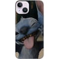 Miniatyrbild 1 av 3: Apple iPhone 15 Genomskinligt Skal Stitch Söt Alien – Blå Favorit från Yttre Rymden