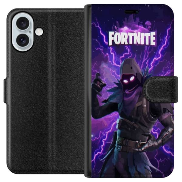 Apple iPhone 16 Plus Tegnebogsetui Fortnite Raven