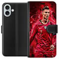 Pikkukuva 1 / 3: Apple iPhone 16 Plus Lompakkokotelo Ronaldon Taidot - CR7 Suunnittelu Aidolle Kannattajalle