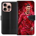 Miniatyrbild 1 av 3: Apple iPhone 16 Pro Plånboksfodral Ronaldo Skills – CR7 Design för Äkta Supporters