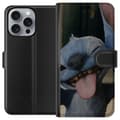 Miniatyrbild 1 av 3: Apple iPhone 16 Pro Max Plånboksfodral Stitch Söt Alien – Blå Favorit från Yttre Rymden