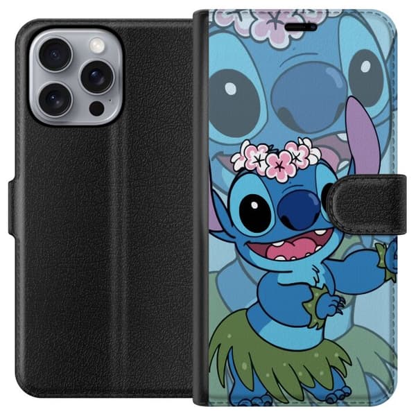Apple iPhone 16 Pro Max Tegnebogsetui Stitch under Stjernerne - Magisk Anime-stil