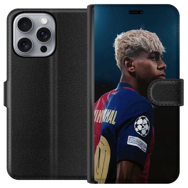 Apple iPhone 16 Pro Max Tegnebogsetui Lamine Yamal - Barcelonas Wunderkind i fokus