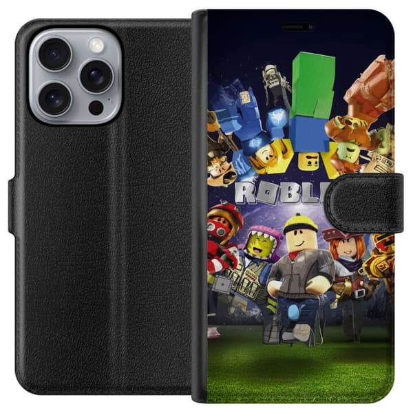 Apple iPhone 16 Pro Max Lompakkokotelo Roblox Maailma - Pelaamisseikkailu Lapsille ja Nuorille