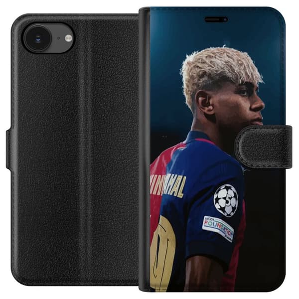Apple iPhone 16e Lompakkokotelo Lamine Yamal - Barcelonan ihmelapsi fokuksessa