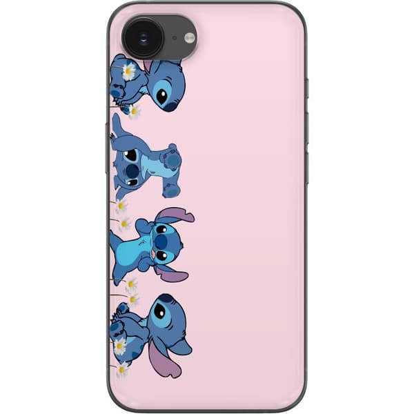 Apple iPhone 16e Gennemsigtig cover  Stitch Grin & Leg – Perfekt til Telefoncovers eller Plakater