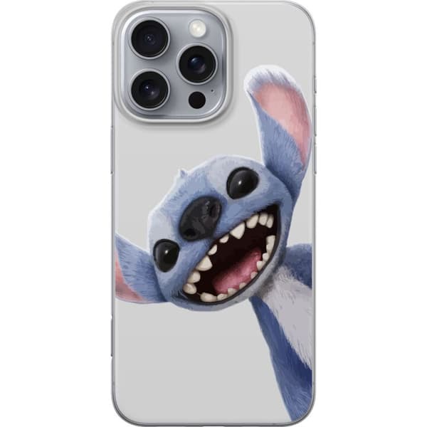 Apple iPhone 16 Pro Max Gennemsigtig cover Stitch i fart - Kawaii-design til fans & børn