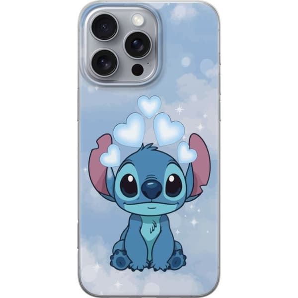 Apple iPhone 16 Pro Max Gennemsigtig cover Stitch Hoppende Glæde - Sjovt Design til Gave