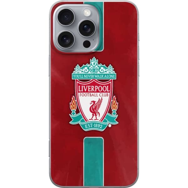 Apple iPhone 16 Pro Max Gjennomsiktig deksel Liverpool FC - Klassisk Fotballstolthet i Rødt