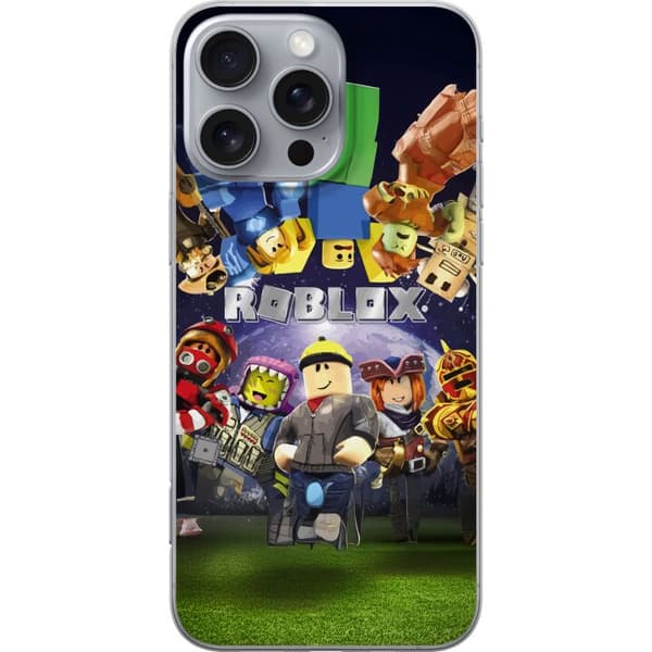 Apple iPhone 16 Pro Max Gennemsigtig cover Roblox Verden - Gaming Eventyr for Børn og Unge