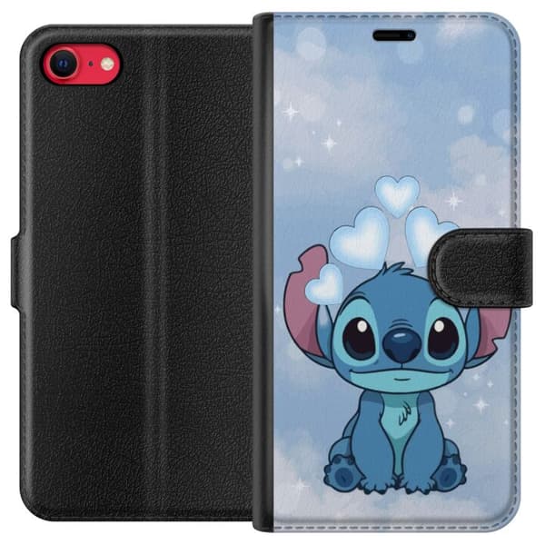 Apple iPhone SE (2020) Tegnebogsetui Stitch Hoppende Glæde - Sjovt Design til Gave
