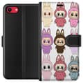 Miniatyrbilde 1 av 3: Apple iPhone SE (2020) Lommeboketui Labubu Pink Monster - Popkunst med Kawaii-touch