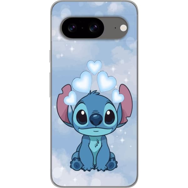 Google Pixel 8 Gjennomsiktig deksel Stitch Hoppande Gled - Morsomt Design for Gave
