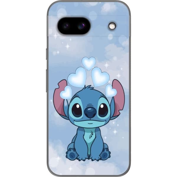 Google Pixel 8a Gennemsigtig cover Stitch Hoppende Glæde - Sjovt Design til Gave