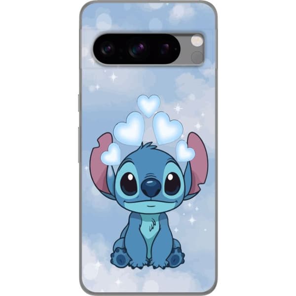 Google Pixel 8 Pro Genomskinligt Skal Stitch Hoppande Glädje – Rolig Design för Present