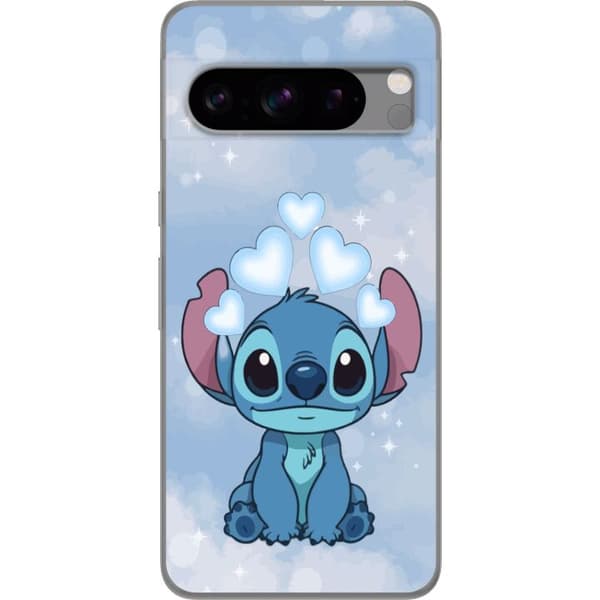 Google Pixel 8 Pro Genomskinligt Skal Stitch Hoppande Glädje – Rolig Design för Present