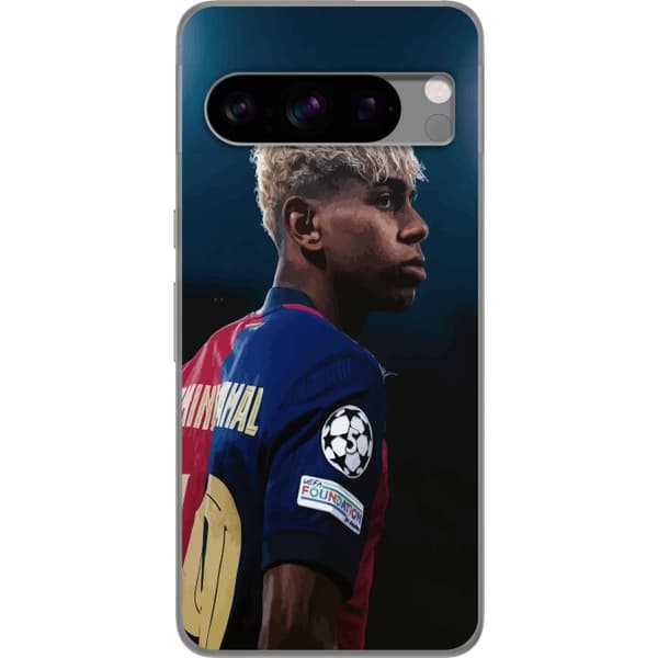 Google Pixel 8 Pro Genomskinligt Skal Lamine Yamal – Barcelonas Wonderkid i Fokus
