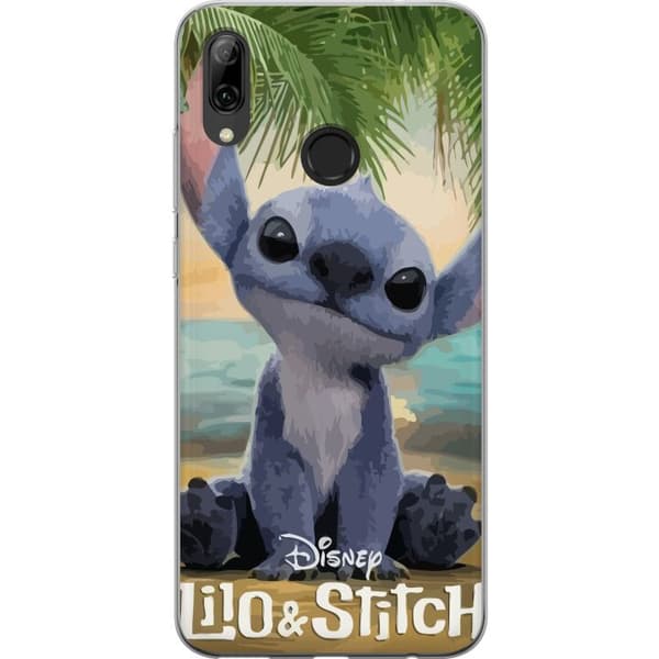 Huawei P smart 2019 Genomskinligt Skal Stitch Kärleksfull – Med Hjärtan & Kawaii-känsla