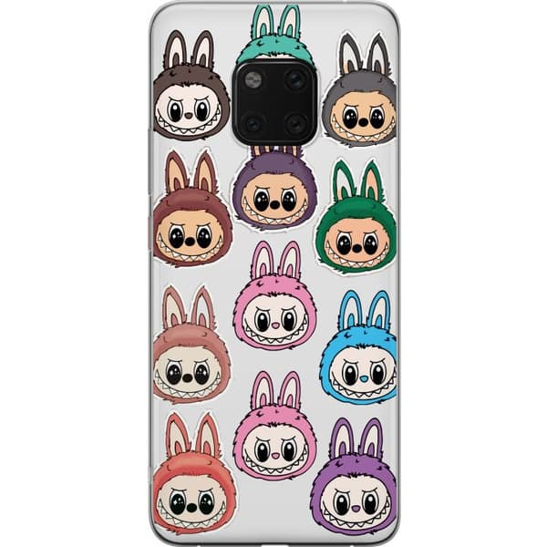 Huawei Mate 20 Pro Läpinäkyvä kuori Labubu Macaron Monster - Söpö Keräilyfiguuri Tyylillä