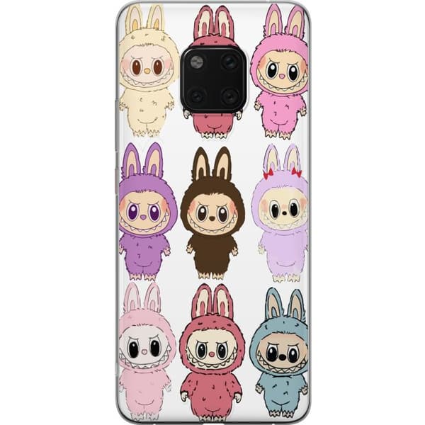 Huawei Mate 20 Pro Läpinäkyvä kuori Labubu Pink Monster - Popkulttuuri Kawaii-kosketuksella