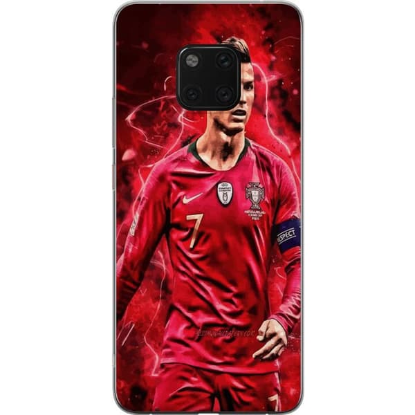 Huawei Mate 20 Pro Läpinäkyvä kuori Ronaldon Taidot - CR7 Suunnittelu Aidolle Kannattajalle