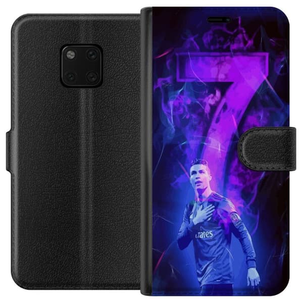 Huawei Mate 20 Pro Lompakkokotelo Ronaldo 7 - Jalkapallolegenda Toiminnassa Fanien Puolesta