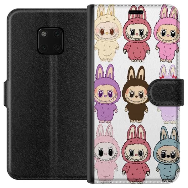 Huawei Mate 20 Pro Lompakkokotelo Labubu Pink Monster - Popkulttuuri Kawaii-kosketuksella