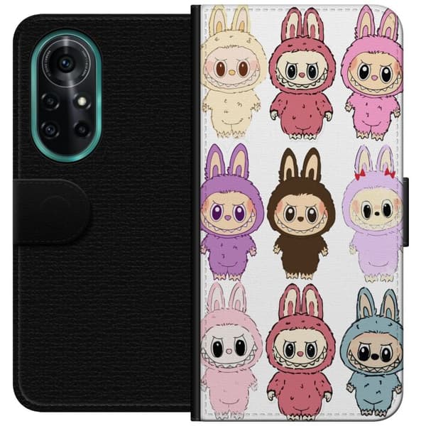 Huawei nova 8 Pro Plånboksfodral Labubu Pink Monster – Popkonst med Kawaii-touch