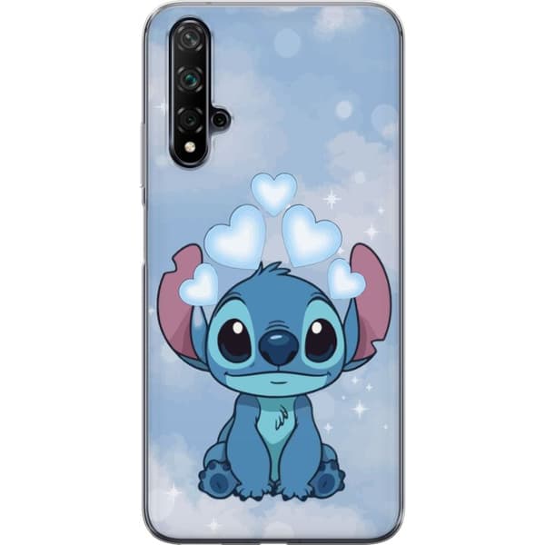 Huawei nova 5T Gjennomsiktig deksel Stitch Hoppande Gled - Morsomt Design for Gave