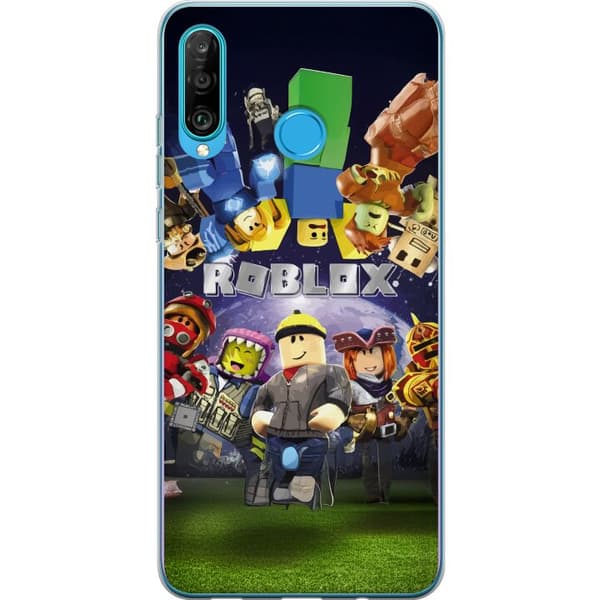 Huawei P30 lite Gjennomsiktig deksel Roblox Verden - Spilleventyr for Barn og Ungdom