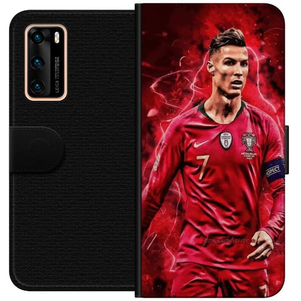 Huawei P40 Plånboksfodral Ronaldo Skills – CR7 Design för Äkta Supporters