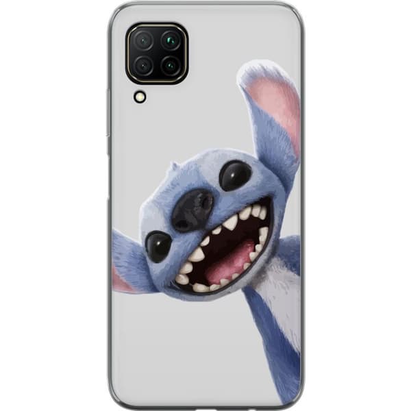 Huawei P40 lite Gennemsigtig cover Stitch i fart - Kawaii-design til fans & børn