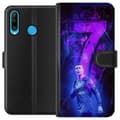 Miniatyrbilde 1 av 3: Huawei P30 lite Lommeboketui Ronaldo 7 - Fotballlegenden i Aksjon for Fans