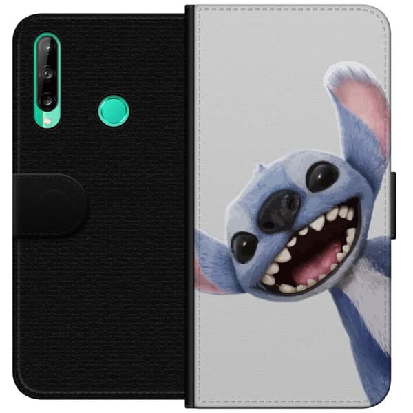 Huawei P40 lite E Lommeboketui Stitch i Fart - Kawaii Design for Fans & Barn