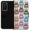 Miniatyrbild 1 av 3: Huawei P40 Pro Plånboksfodral Labubu Macaron Monster – Söt Samlarfigur med Stil