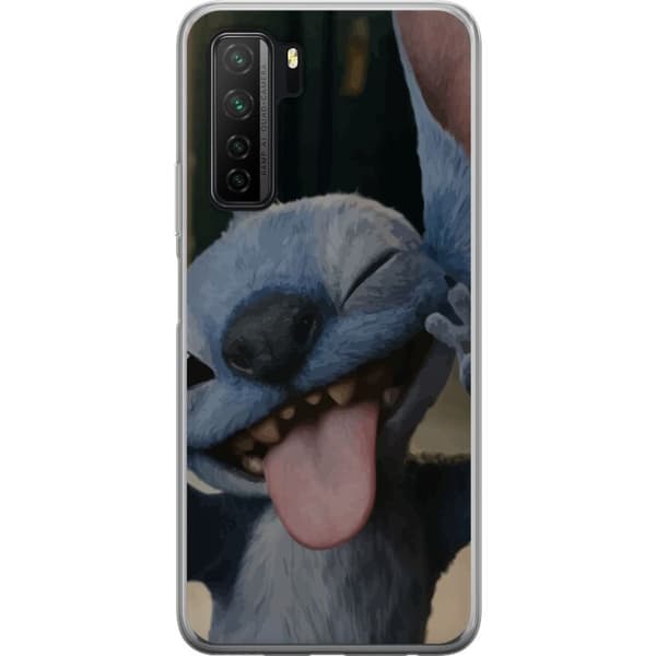 Huawei P40 lite 5G Gjennomsiktig deksel Stitch Søt Alien - Blå Favoritt fra Ytre Rommet