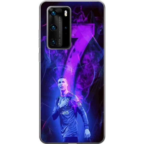 Huawei P40 Pro Genomskinligt Skal Ronaldo 7 – Fotbollslegend i Action för Fans