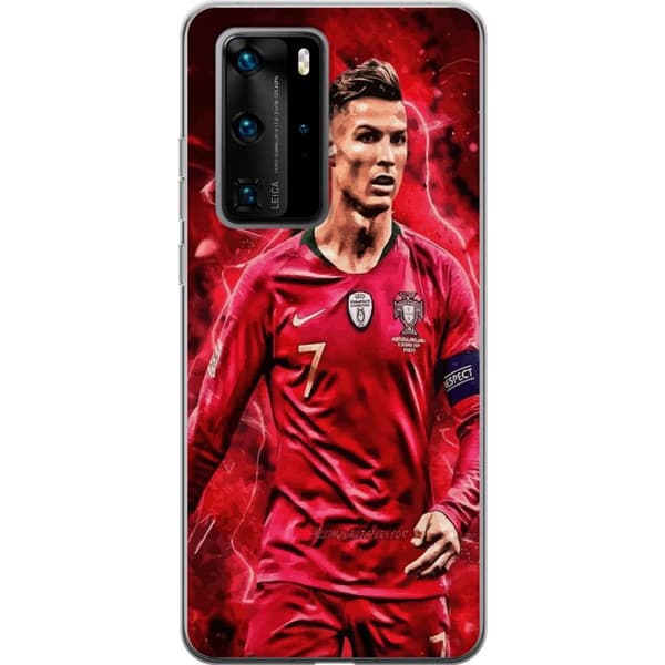 Huawei P40 Pro Gjennomsiktig deksel Ronaldo Ferdigheter - CR7 Design for Ekte Supportere