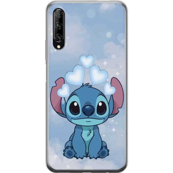 Huawei P smart Pro 2019 Genomskinligt Skal Stitch Hoppande Glädje – Rolig Design för Present
