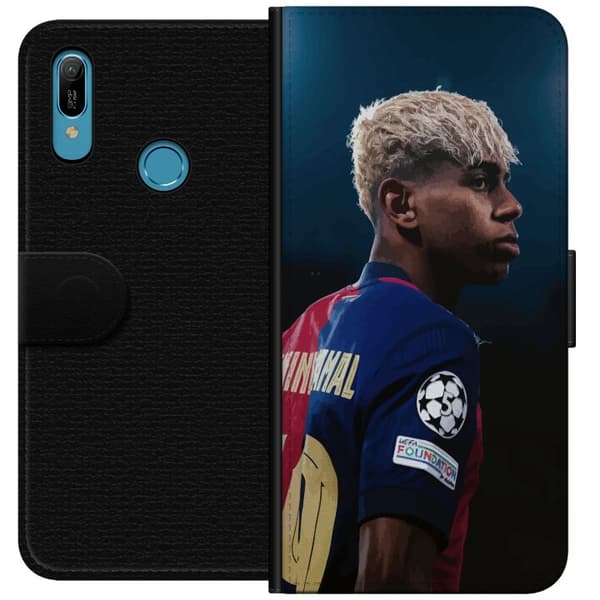 Huawei Y6 (2019) Tegnebogsetui Lamine Yamal - Barcelonas Wunderkind i fokus