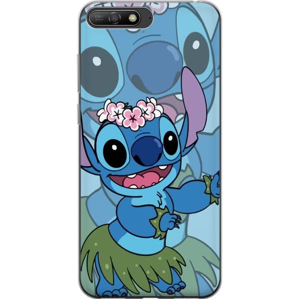 Huawei Y6 (2018) Gennemsigtig cover Stitch under Stjernerne - Magisk Anime-stil
