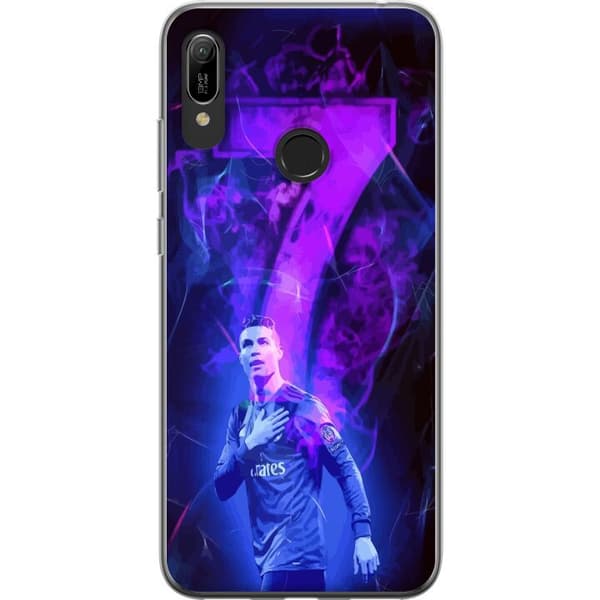 Huawei Y6 (2019) Genomskinligt Skal Ronaldo 7 – Fotbollslegend i Action för Fans