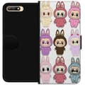 Pikkukuva 1 / 3: Huawei Y6 (2018) Lompakkokotelo Labubu Pink Monster - Popkulttuuri Kawaii-kosketuksella