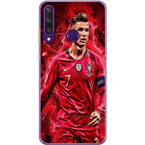Huawei Y6p Gennemsigtig cover Ronaldo Færdigheder - CR7 Design for Ægte Fans